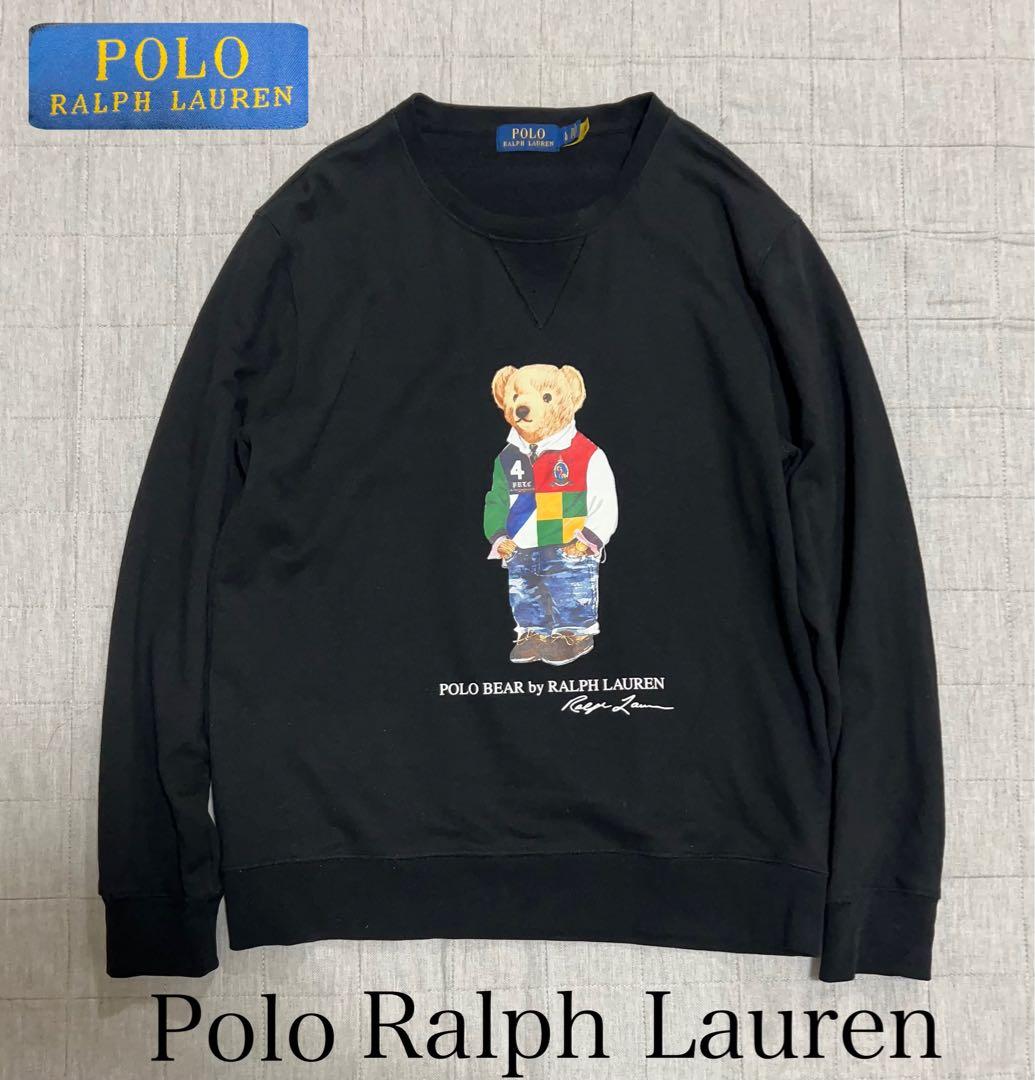 Polo Ralph Lauren スウェット ポロベア ブラック L
