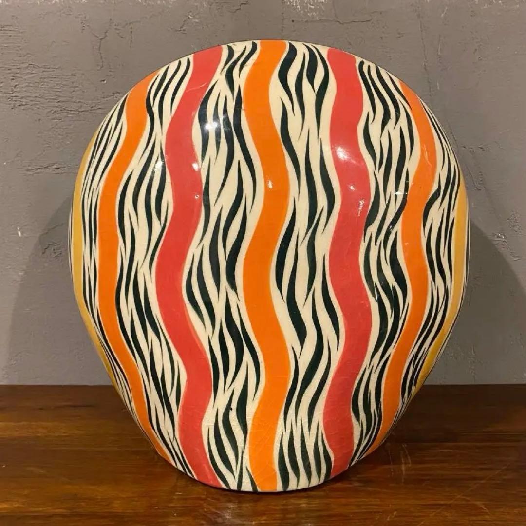 37cm トナラ焼き 特大フクロウ置物 陶器 ヴィンテージ スペシャル