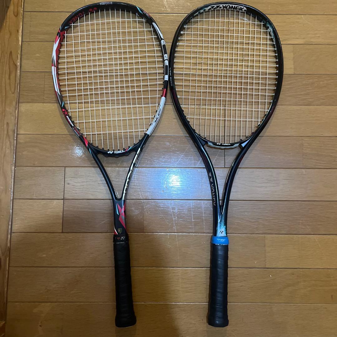 ソフトテニスラケットジオブレイク マッスルパワー YONEX おまけ付き