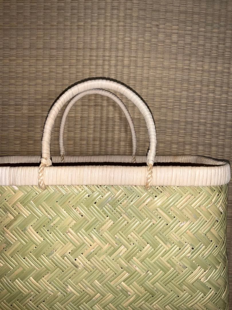 鳥越竹細工 市場かご エコバッグ　中サイズ　特選　ラスト1個