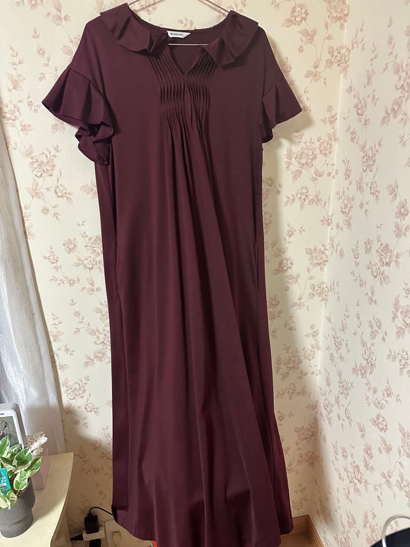 インゲボルグ　カットソーワンピース　ボルドー　アリスグレー様