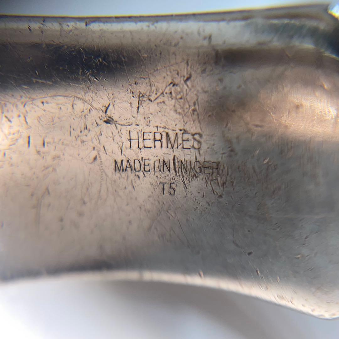 HERMES エルメス トゥアレグ バングル ブレスレット T5 シルバー