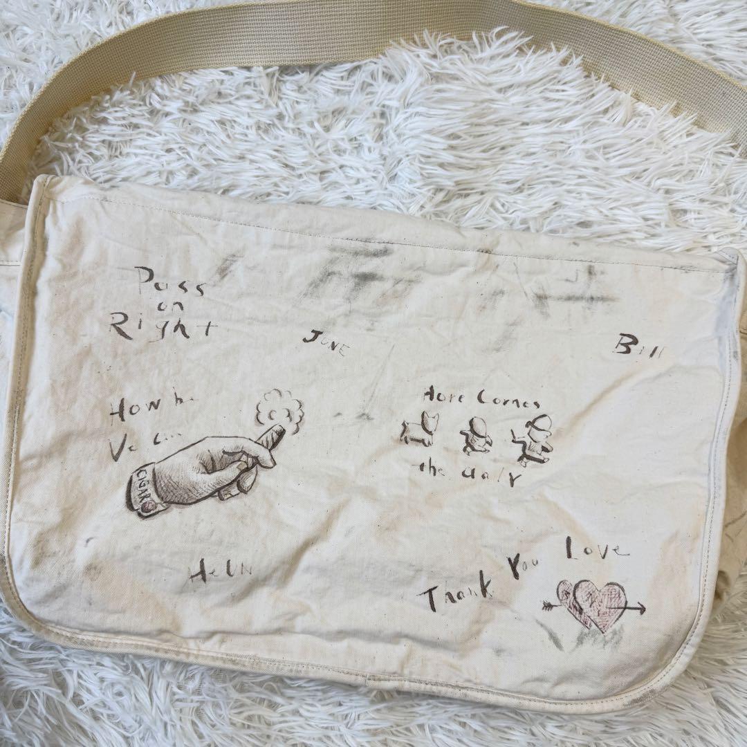 希少✨ グラッドハンド ハンドペイント ショルダーバッグ 大容量 A4可