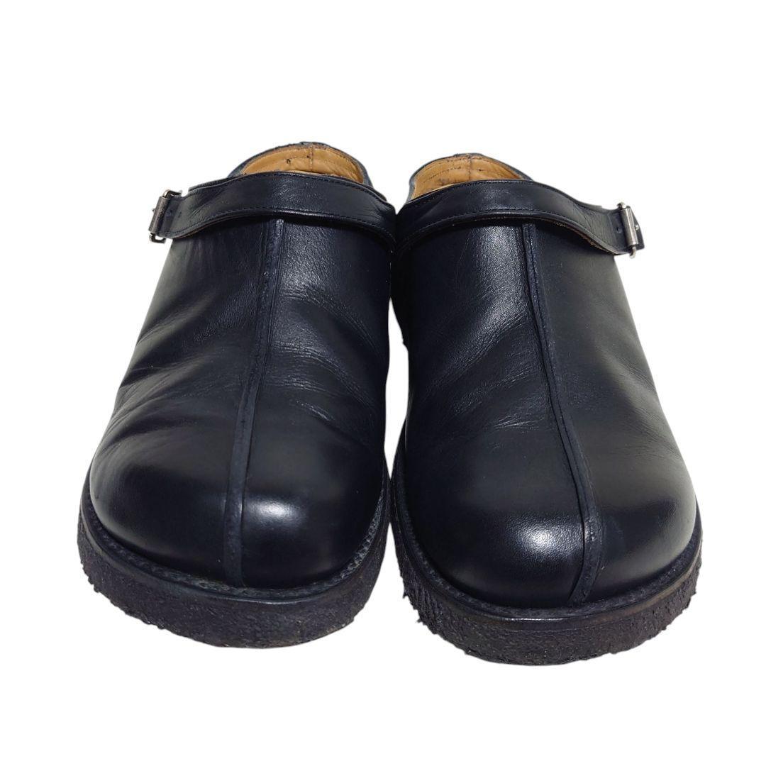 【希少モデル】E COX レザー サボサンダル UK8 英国製 黒