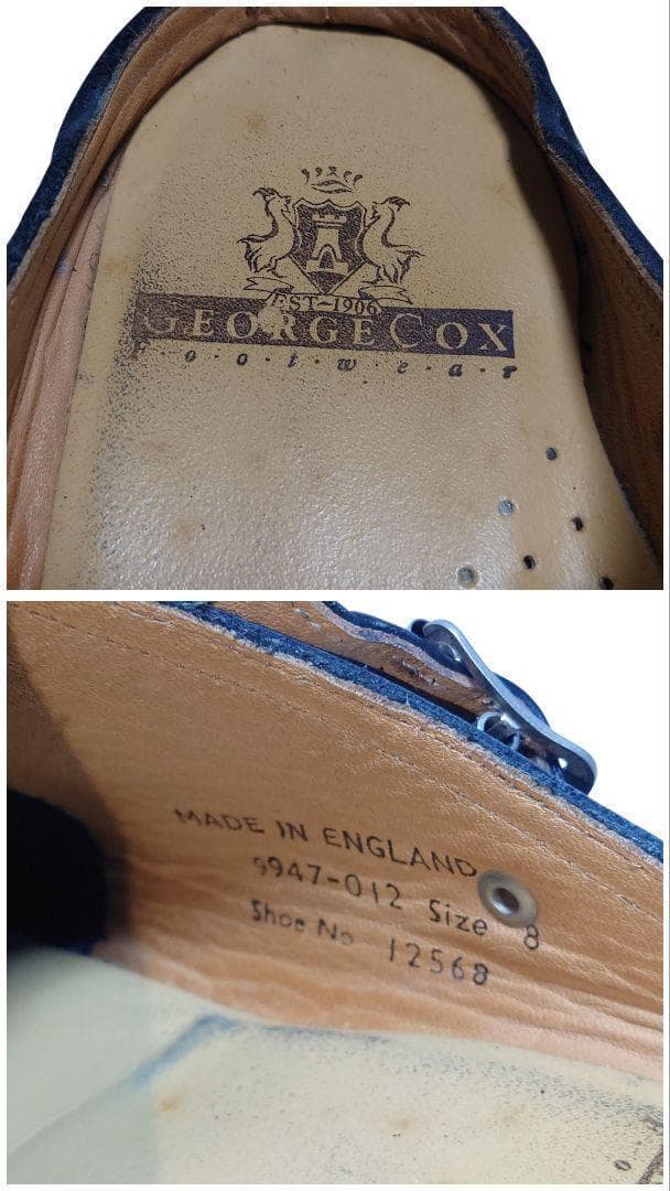 【希少モデル】E COX レザー サボサンダル UK8 英国製 黒