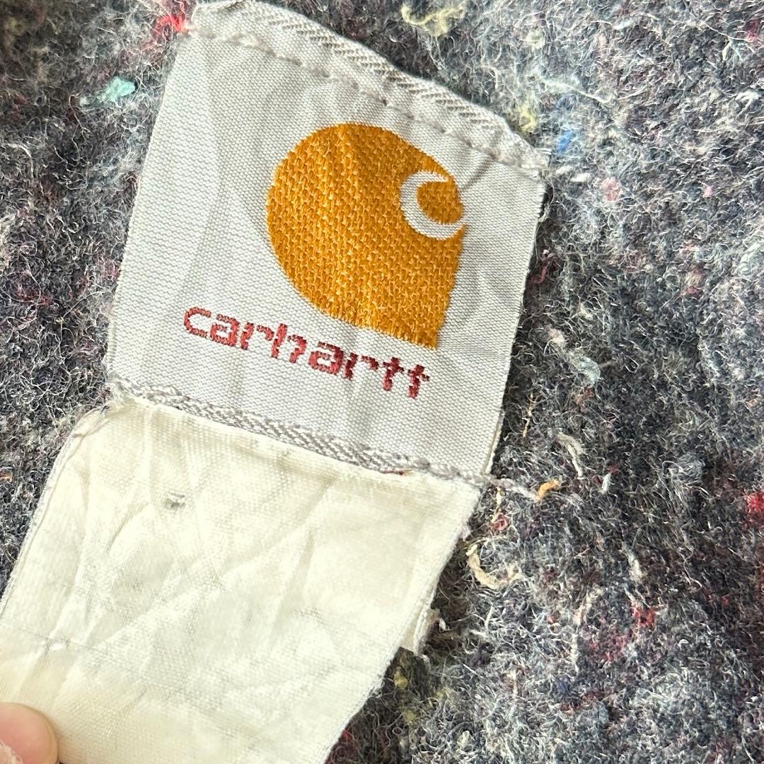 90s Carhartt ミシガンチョアコート ブラック フェード 襤褸 L相当