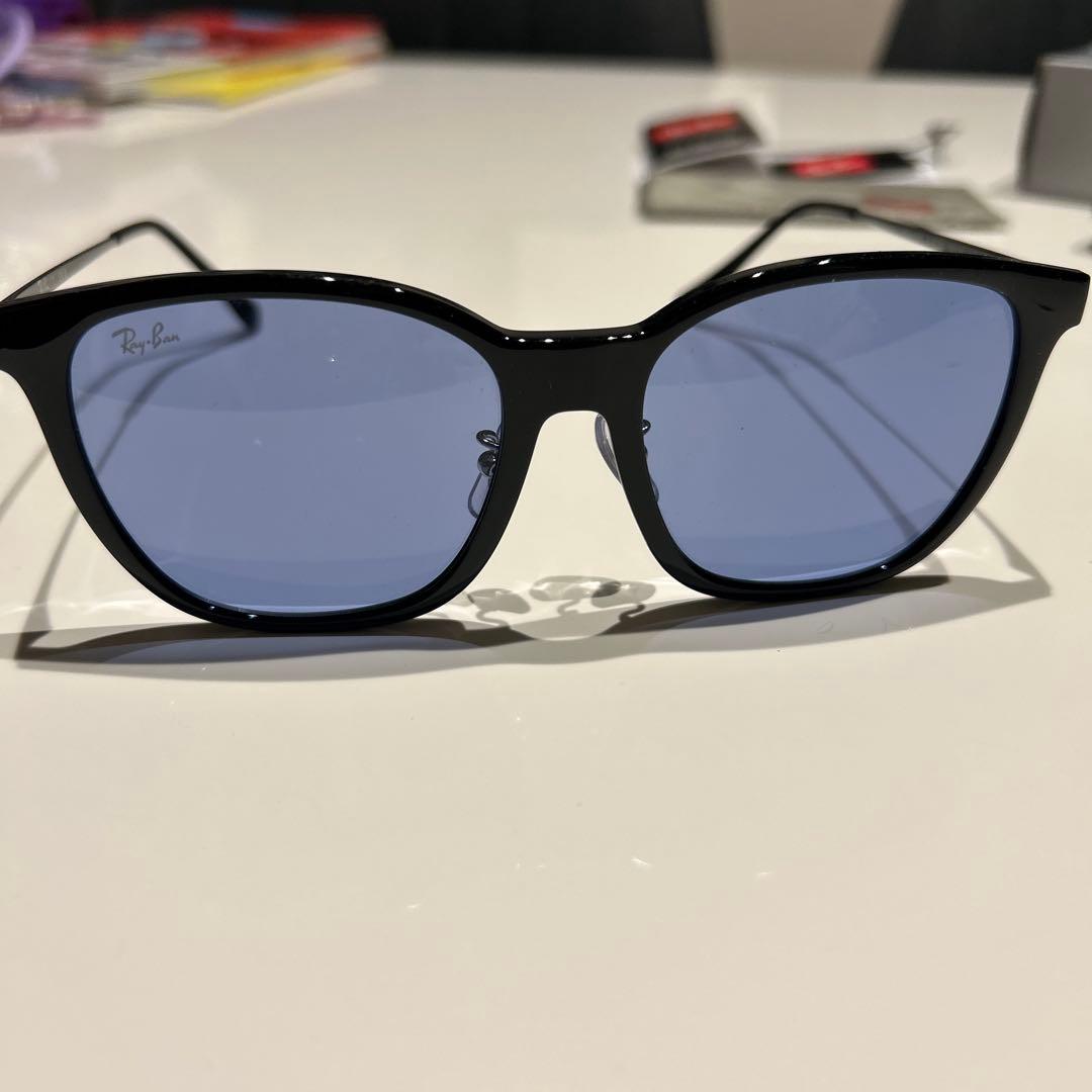 【Ray-Ban】正規品ORB4333D ブラック/ブルー レイバン サングラス