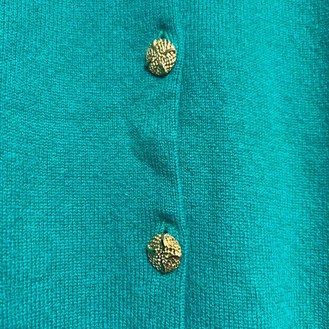 (未使用品)ウィリアムロッキー　カシミヤ100% カーディガン　金ボタン　希少品