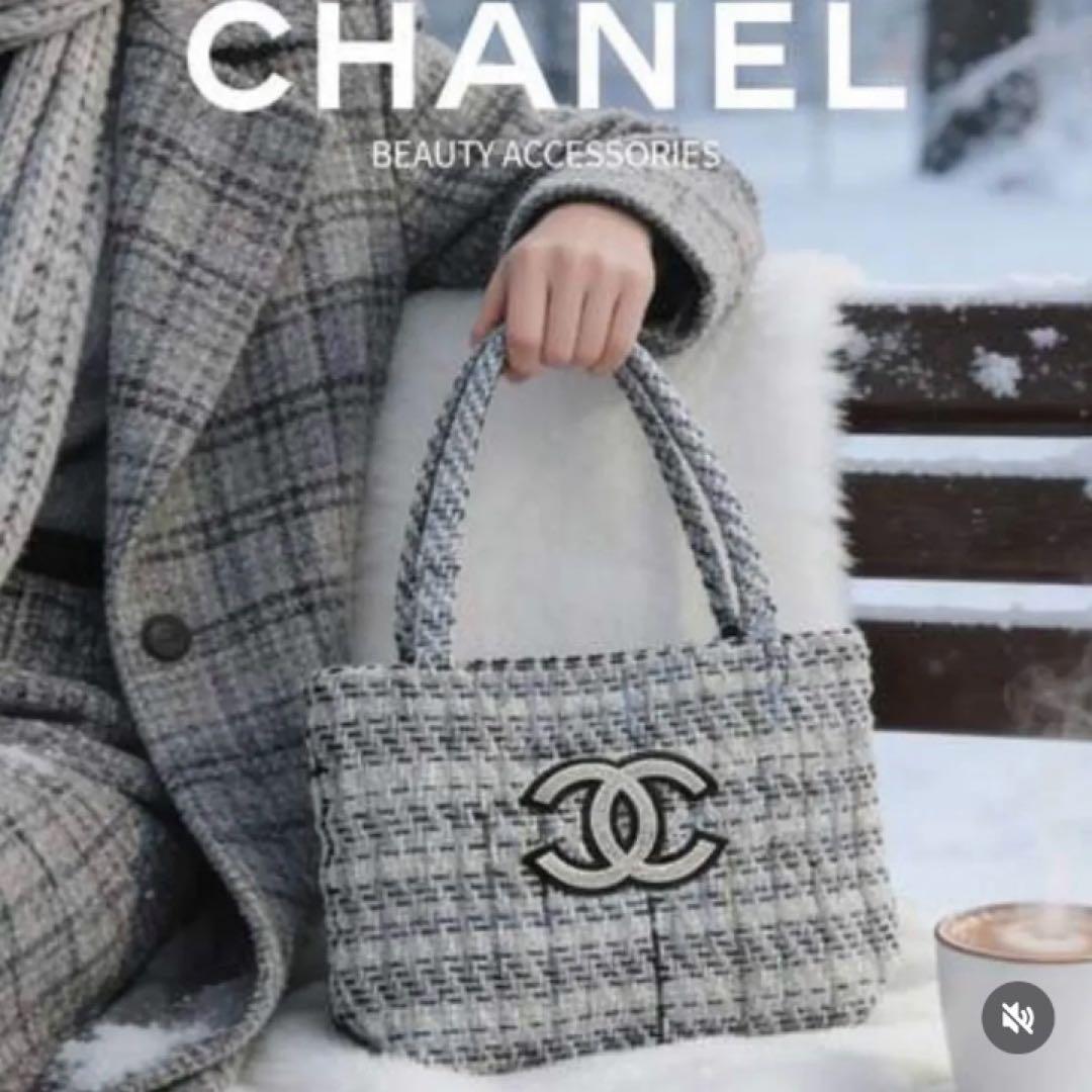 ゆ*ん様 【新品未使用】 CHANEL ツイード スパンコール ハンド トートバ