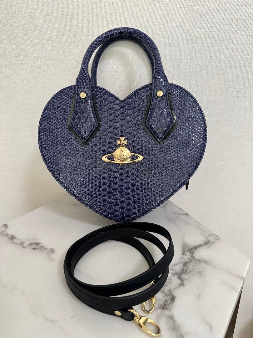 Vivienne Westwood ハートバッグ バイオレット 新品同様