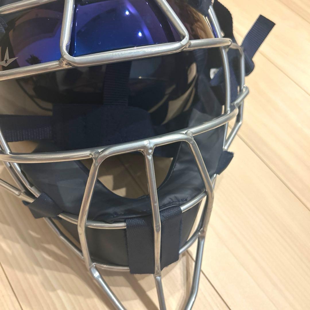 オールスター　硬式捕手用マスク：FM40ST　中空鋼　ネイビー