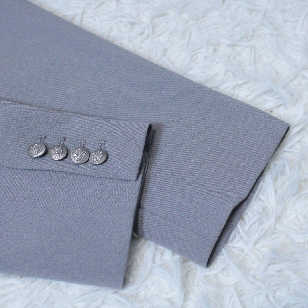 新品 24AW アルページュストーリー W釦テーラードジャケット グレー ピンク