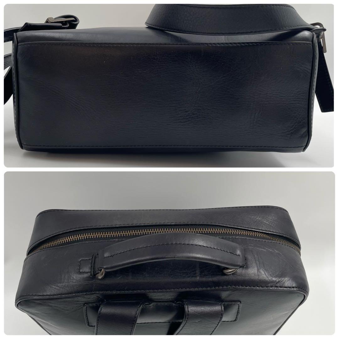 【✨美品】 マザーハウス リュック アンティーク A4 PC収納可 レザー 黒