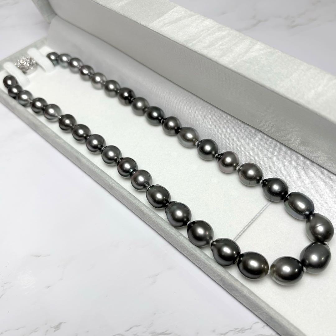 パール　黒蝶真珠　ネックレス　pearl necklace 真珠　シルバー