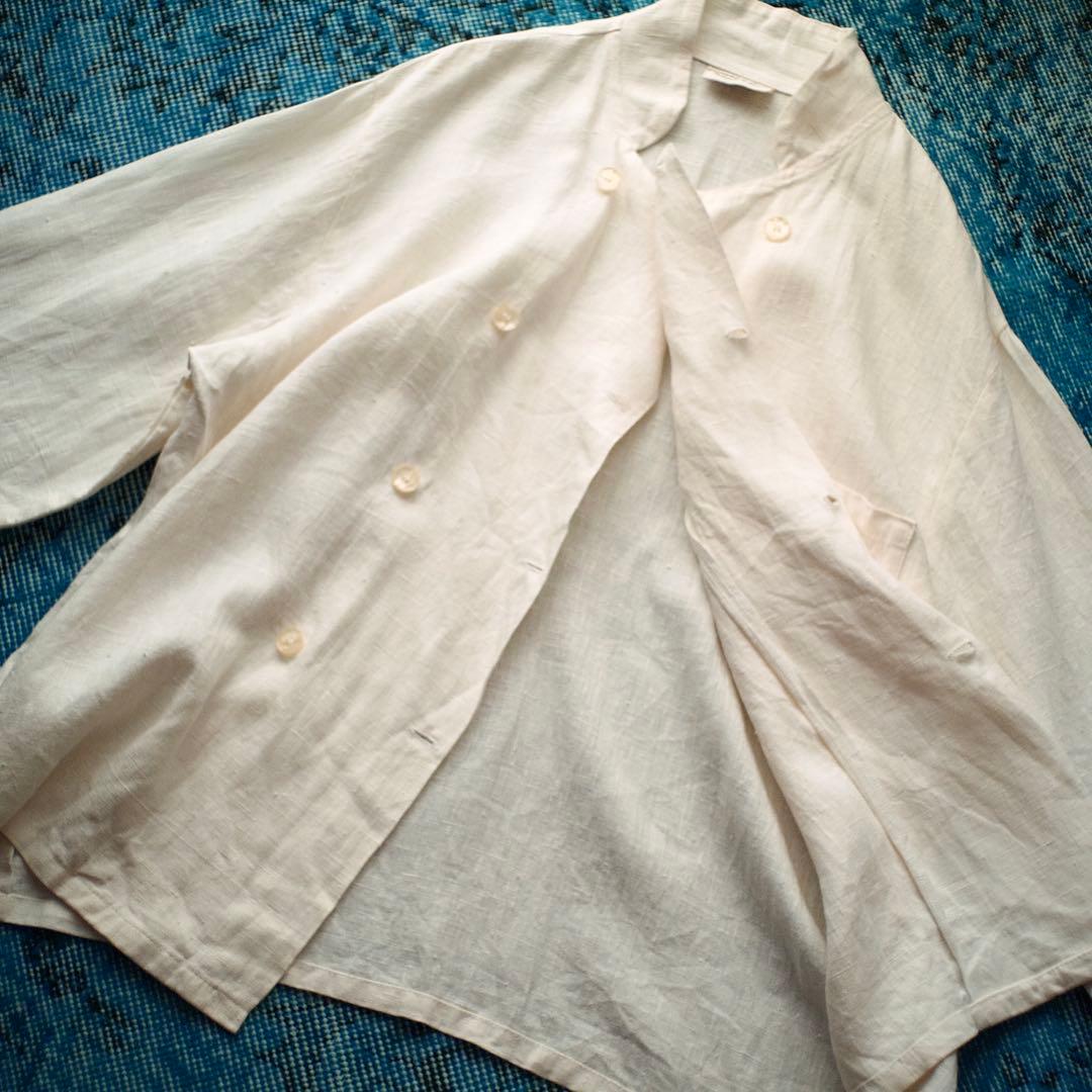 ジャケット・アウター 80s 90s USA linen double-breasted jacket