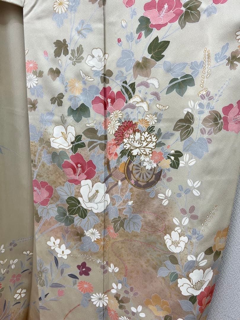 橘吉也様　　　　　　　　　正絹　訪問着・共誂の長襦袢2点セット　訪問着セット