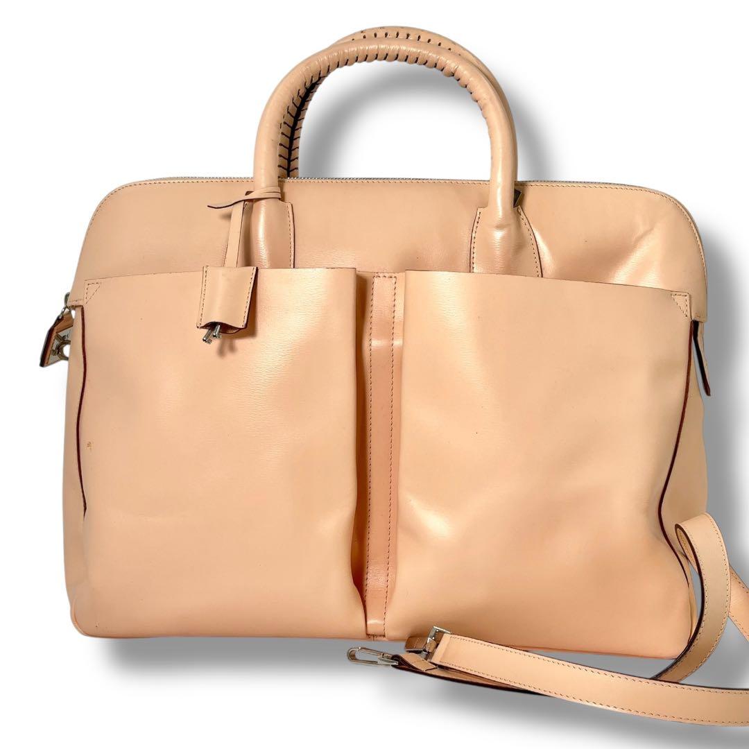 美品】BALLY　バリー　ブリーフ　ビジネスバッグ　レザー ２way　ロゴ　鍵付