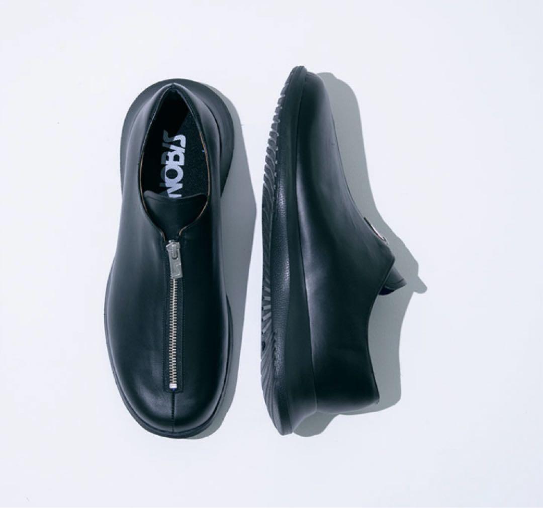 【新品未使用】SINOBIS シノビス フロントジップ レザーシューズ 日本製