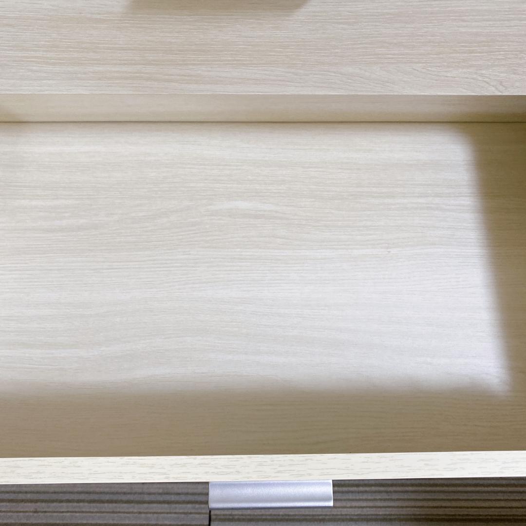 リビング収納 チェスト キャビネット ４段 引き出しタイプ 木目調 ホワイト