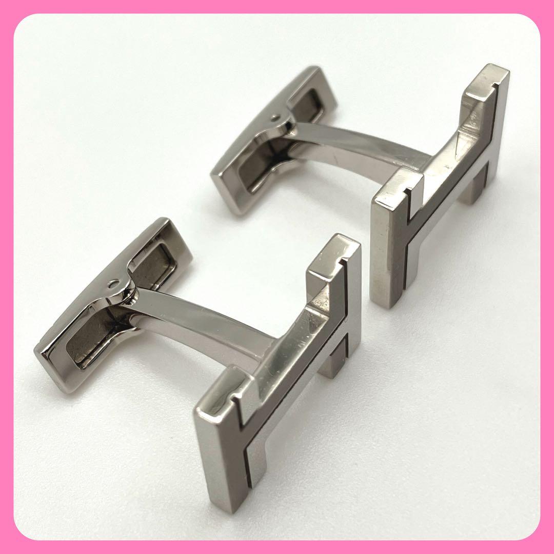 エルメス HERMES カフリンクス H・オ・カレ カフス シルバー