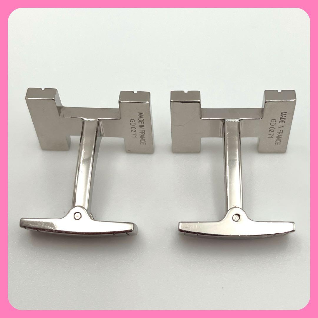 エルメス HERMES カフリンクス H・オ・カレ カフス シルバー