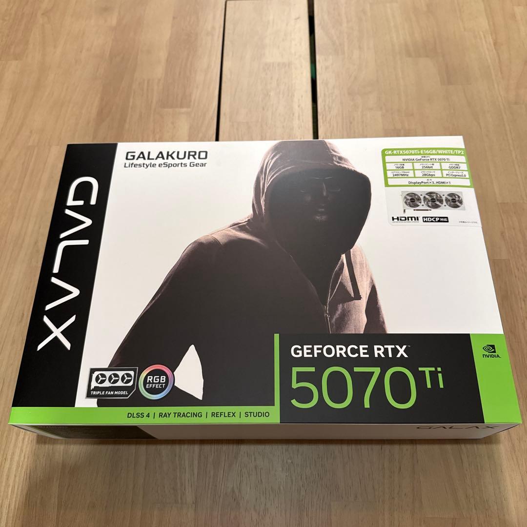 グラフィックボード・グラボ・ビデオカード RTX5070 Ti GK-RTX5070Ti-E16GB/WHITE/TP2