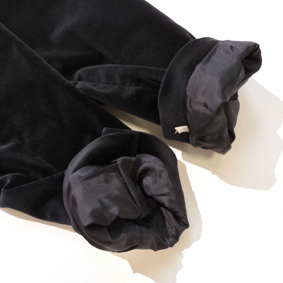 バーバリー テーラードジャケット　ベロア　38 ブラック　ノバチェック