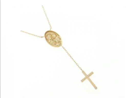 【廃盤希少】エナソルーナ K18YG 　スキニーマリアネックレス