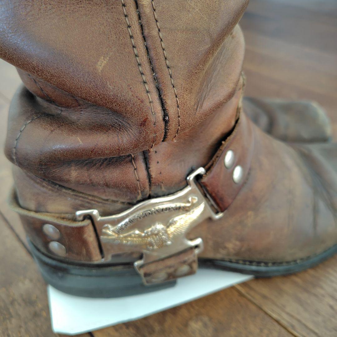 Harley-Davidson ブラウンミドルカットブーツ　ヴィンテージ