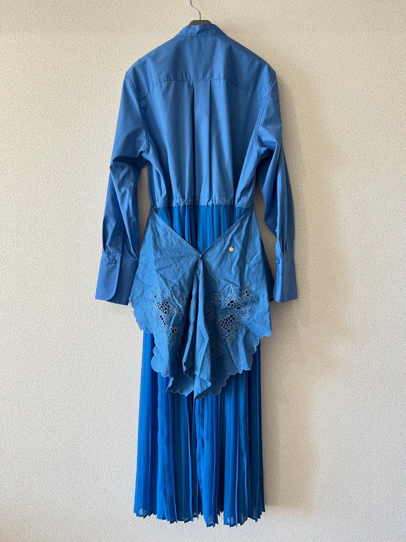 MUVEIL トリレースシャツワンピース