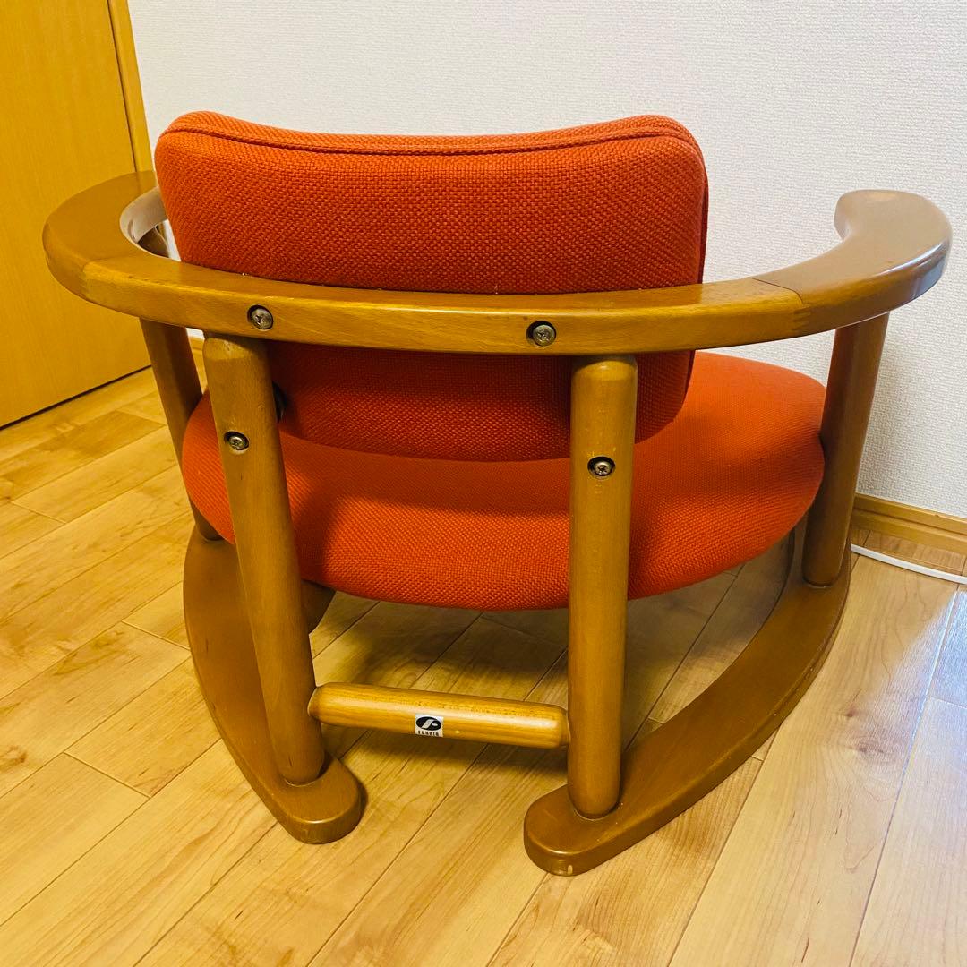 【希少品 送料込】無限工房 福竹産業 かに座椅子 ローチェア バリアフリー