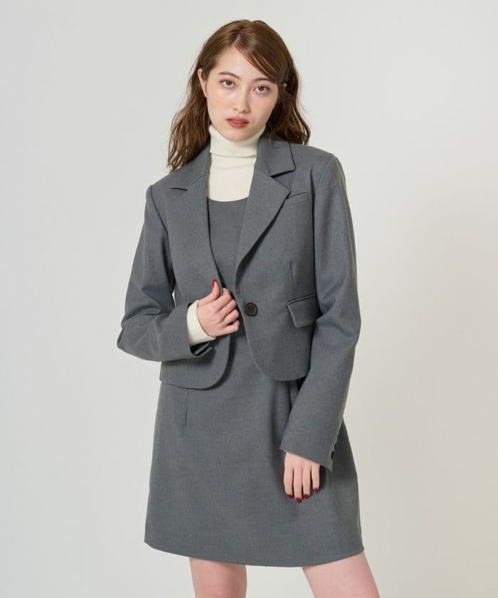 寝*ろ様 コンパクト テーラードジャケット TINA：JOJUN 全2色