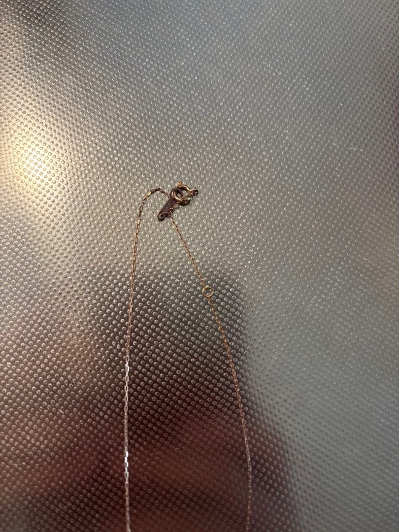 4℃ネックレス　ピンクゴールド