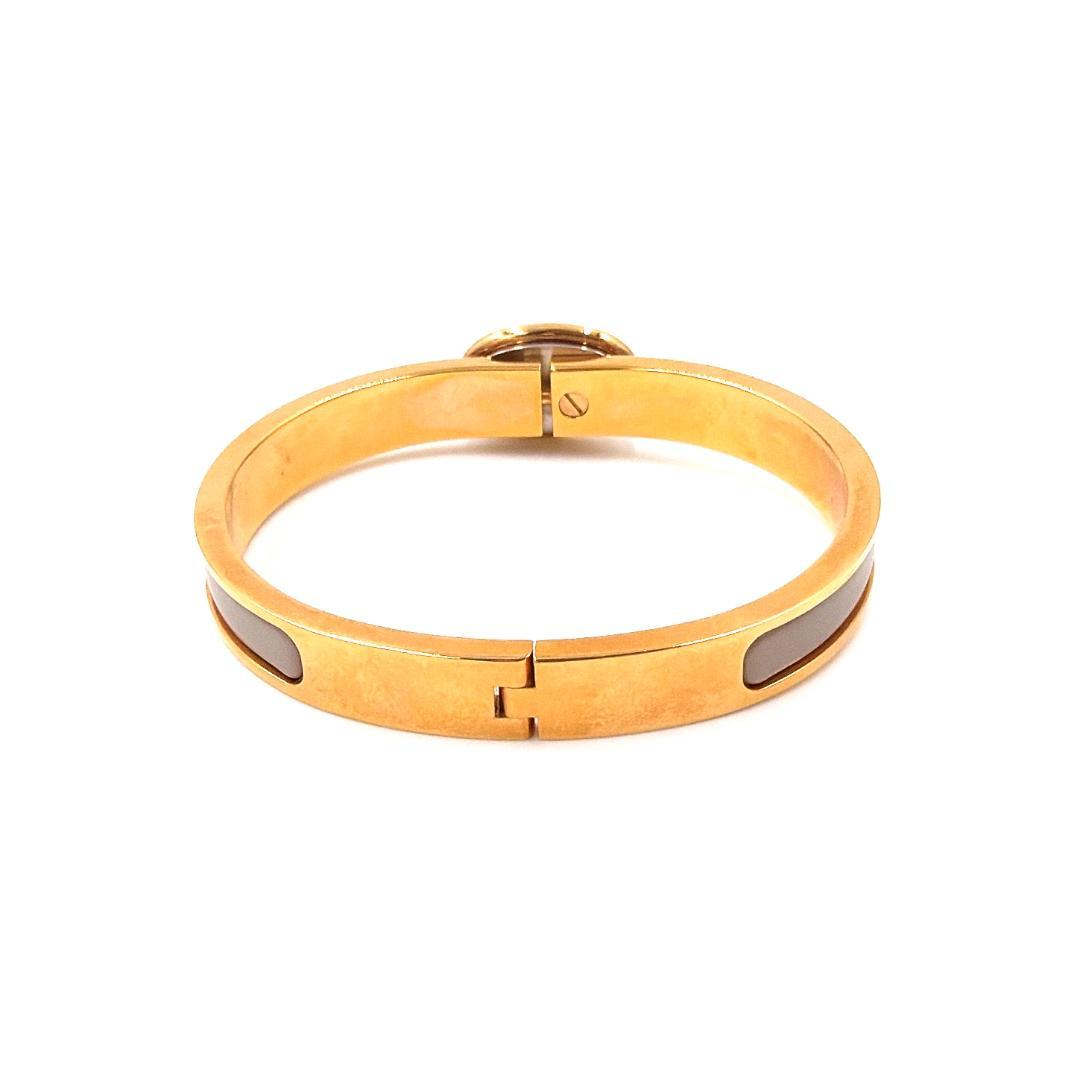 ✨️極美品✨️ エルメス ミニクリック シェーヌダンクル バングル ゴールド