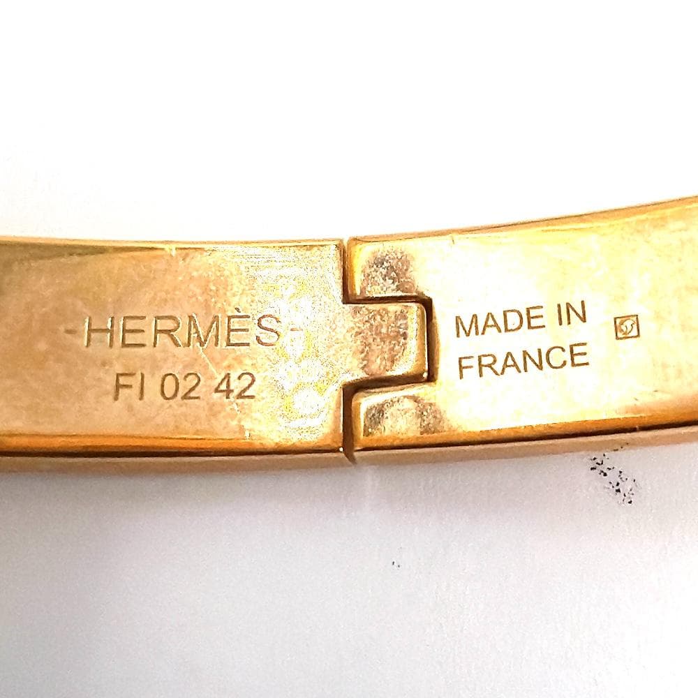 ✨️極美品✨️ エルメス ミニクリック シェーヌダンクル バングル ゴールド