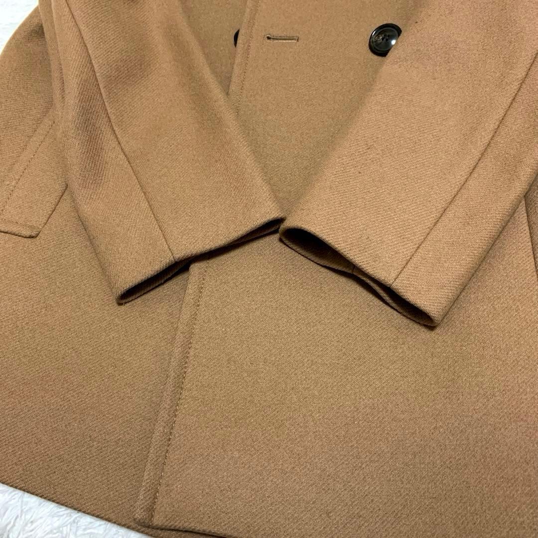 美品⭐️23区 ウールカシミヤ混 ブラウン ピーコート 大きいサイズ