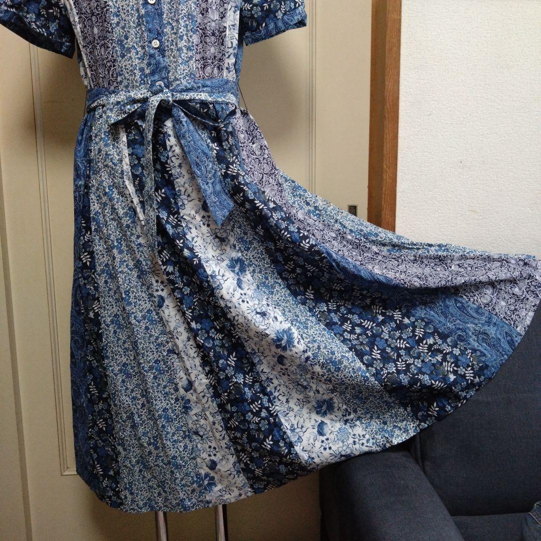 haname　完売✨ スキャパ　リバティプリントパッチワークワンピース