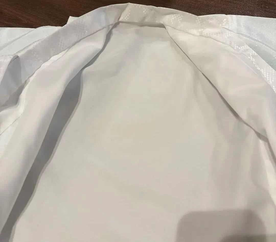 お宮参り七五三 正絹初着 産着 紺色 光琳松 金糸刺繍鷹 金彩 サヤ地紋 日本製