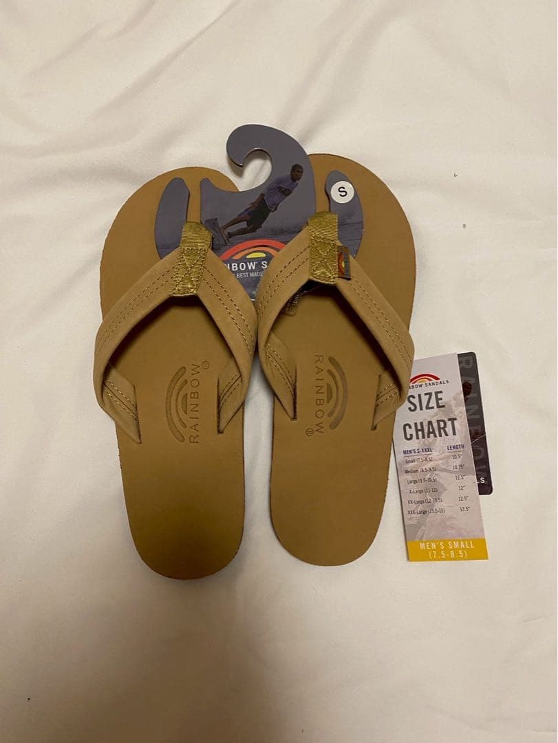 新品未使用RAINBOW レインボーベージュサンダル 25センチ