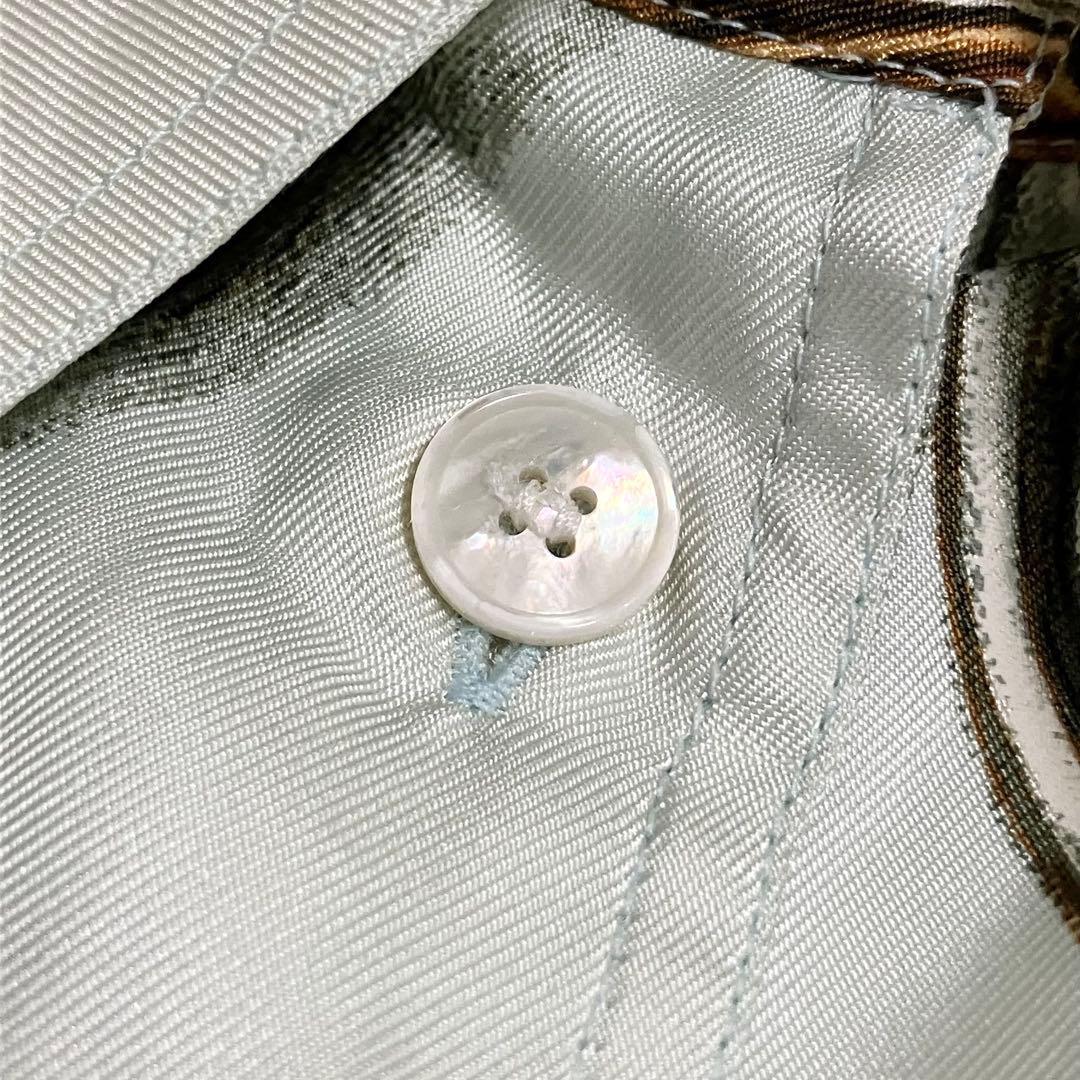 ★美品★エルメス　シルクシャツ　シルクブラウス　40 ブーツ柄 馬具柄