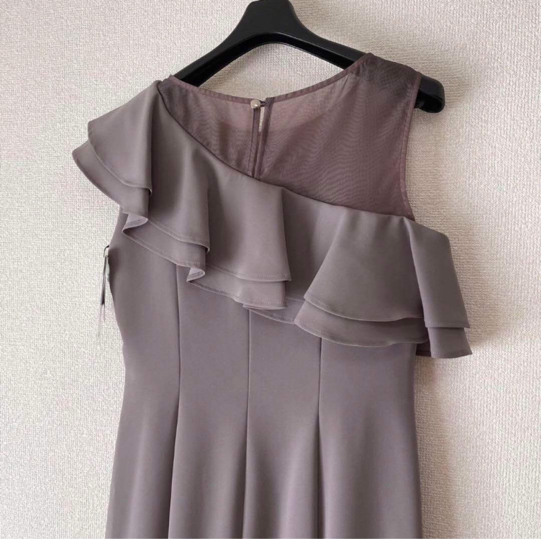 【新品未使用】AIMER アシンメトリーフリル マーメイドラインドレス