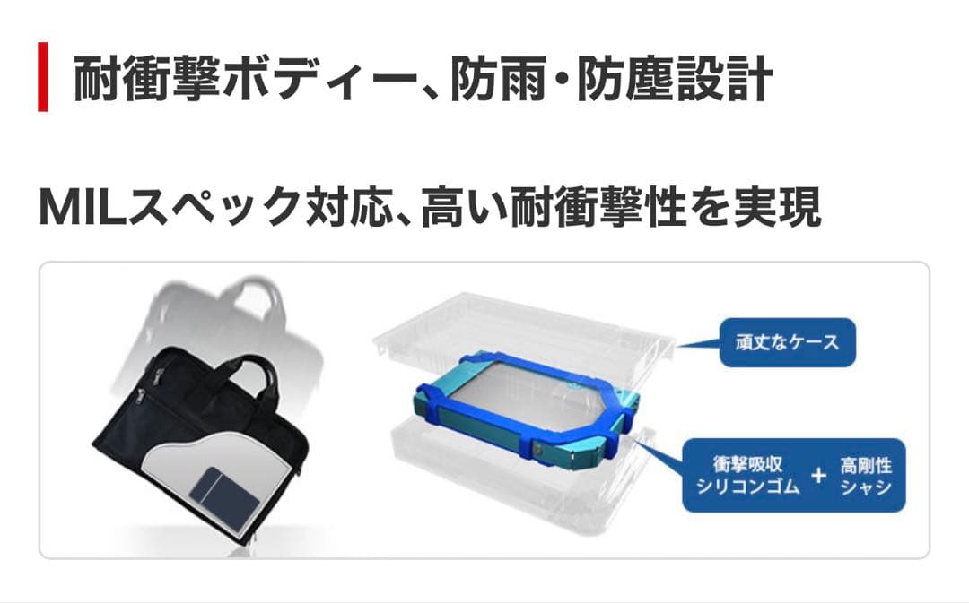 ポータブルSSD 2TB SSDS-PZ2.0EV