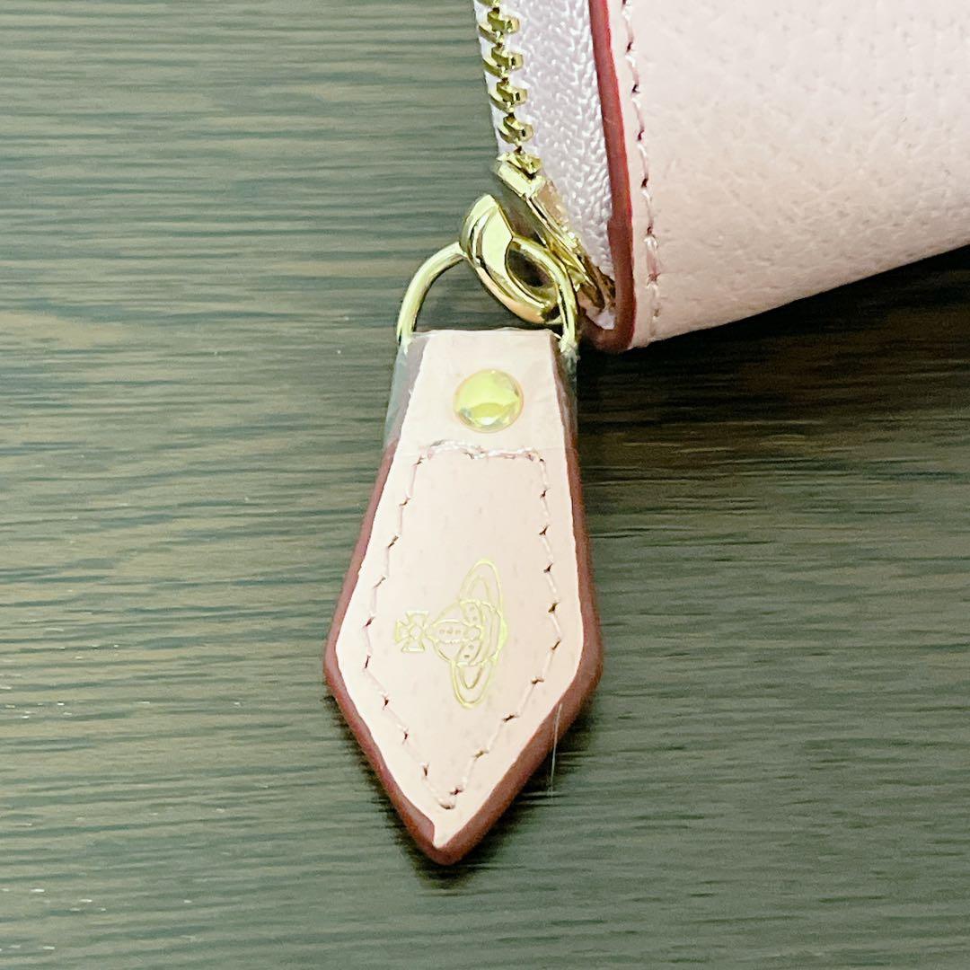 VivienneWestwood 長財布　ピンク　ゴールド　ラウンドファスナー