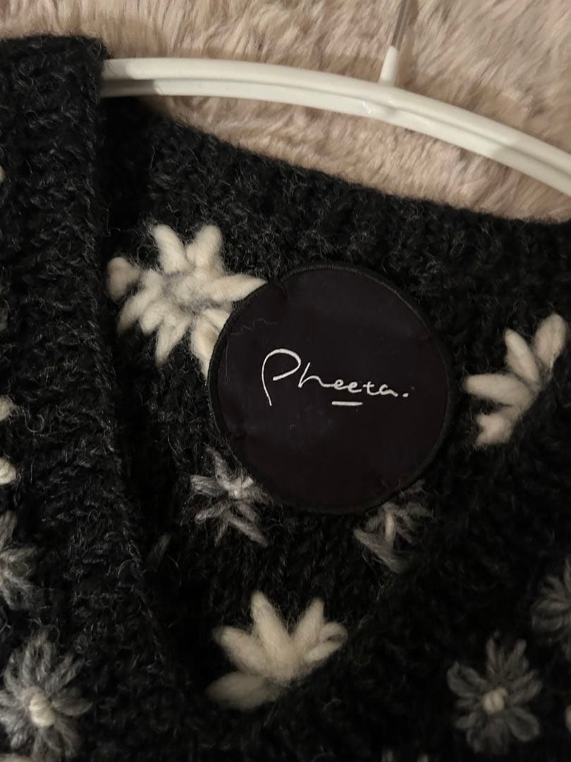 ＜Pheeta＞Clara フラワー ニットベスト/014C―HN1