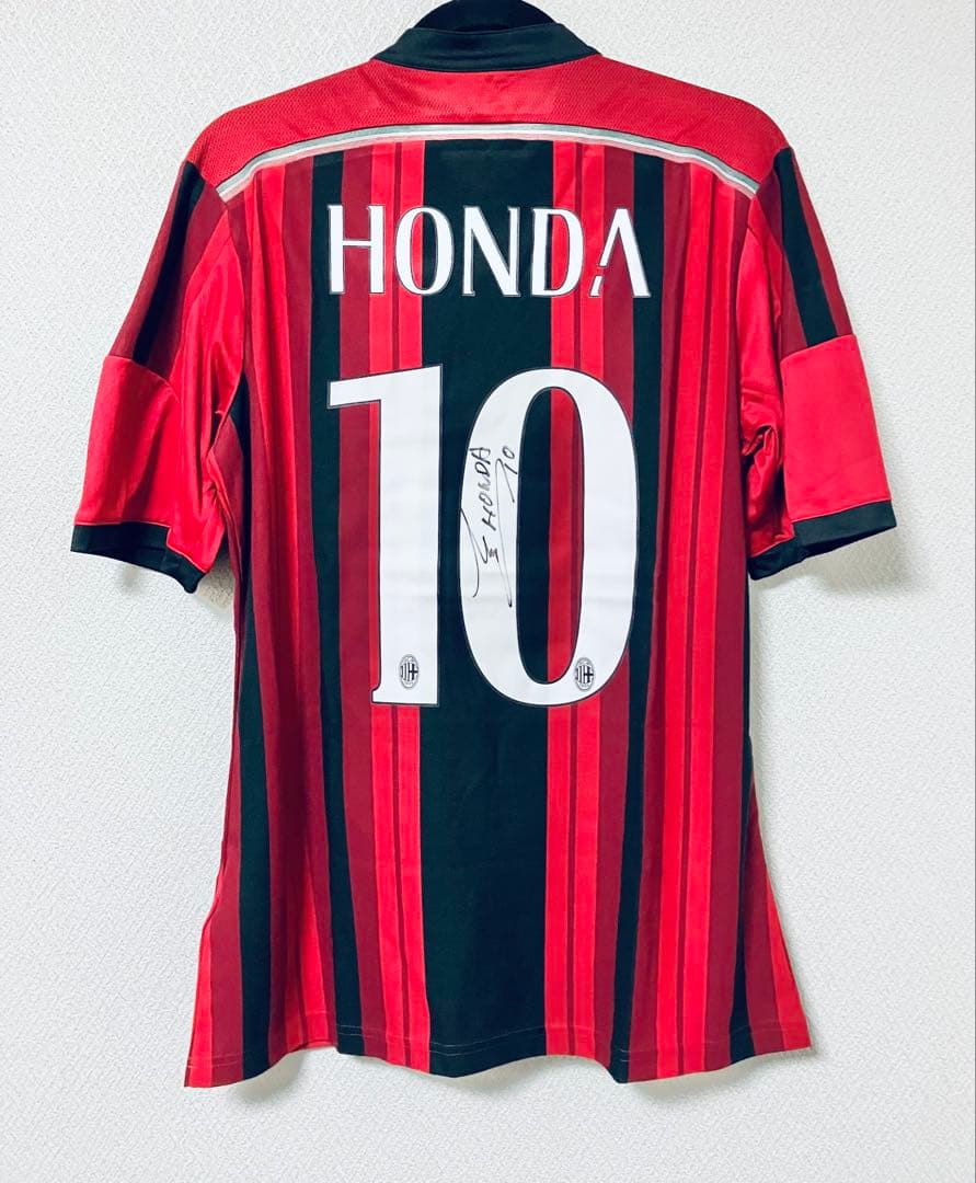 新品 ACミラン10 本田圭佑選手直筆サイン入りユニフォーム