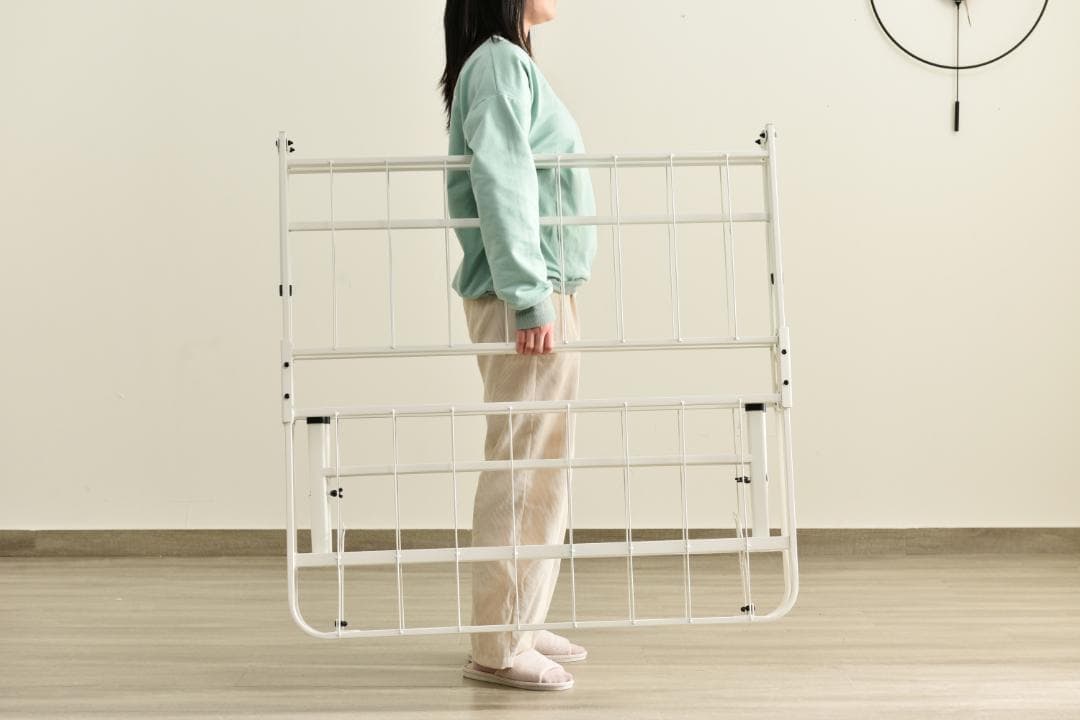 パイプベッド 折りたたみベッド シングル 組立簡単 ベッド 耐荷重200kg