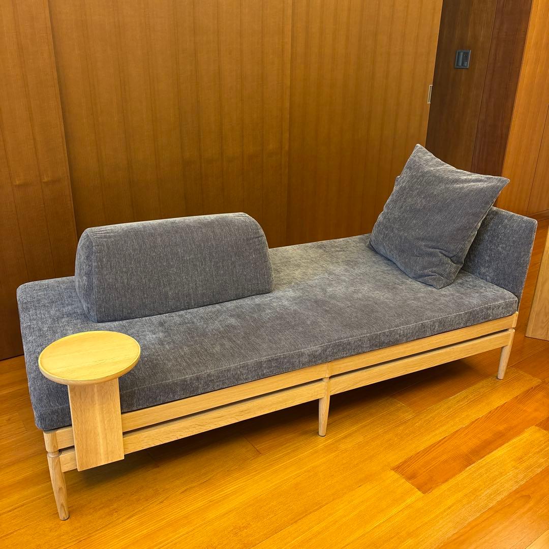 【美品】カリモク　2人掛けソファ　ピュアオーク　ソファー