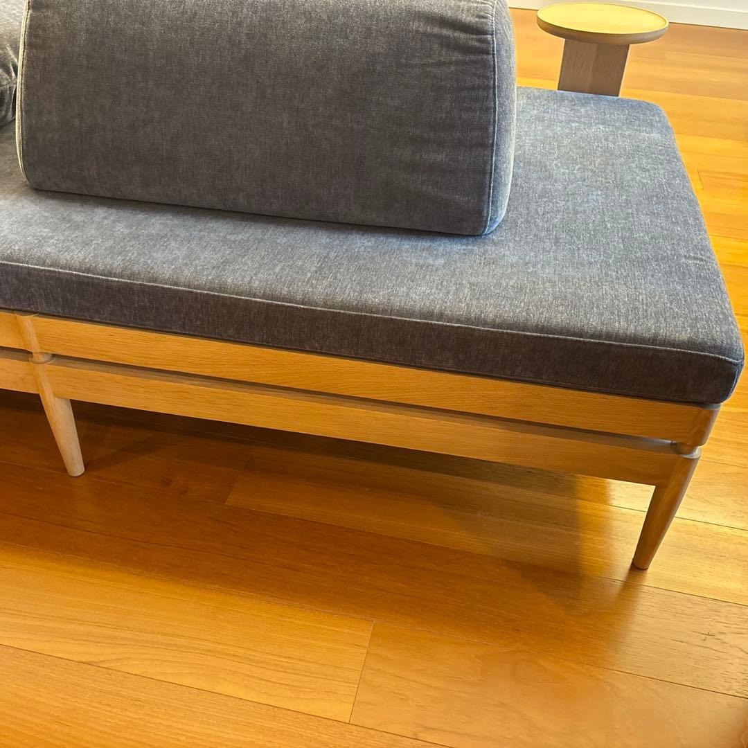 【美品】カリモク　2人掛けソファ　ピュアオーク　ソファー