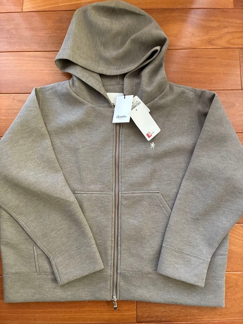 Gymphlex ダンボールニット ジップフードジャケット