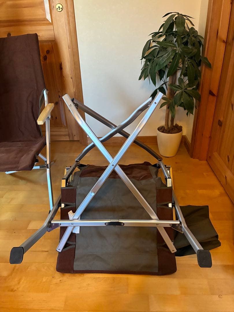  peak ローチェア 2脚セット　ブランケット付き